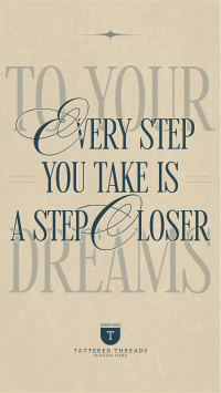 Take a Step Motivational Quote TikTok Video Image Preview