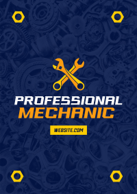 Professional Auto Mechanic Poster Image Preview