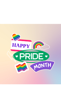 Stick on the Pride Facebook Story Design