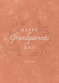 Elegant Classic Grandparent's Day Flyer Design