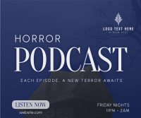 Horror Podcast Facebook Post Design