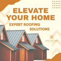 Elevate Home Roofing Solution Instagram Post Design