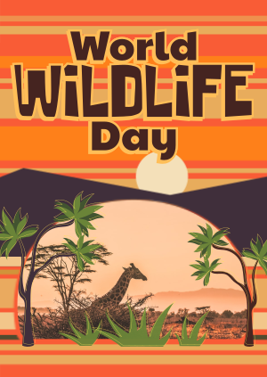Modern World Wildlife Day Poster Image Preview