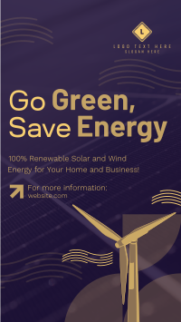 Solar & Wind Energy  Instagram Story Design