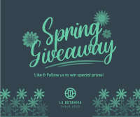 Hello Spring Giveaway Facebook Post Design