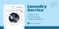 Laundry Services Twitter Post Design