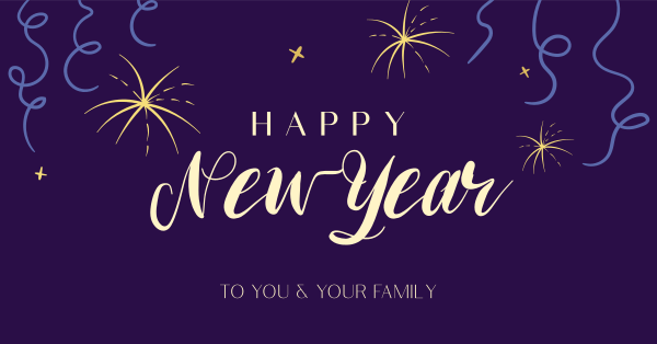 New Year Wishes Facebook Ad Design Image Preview