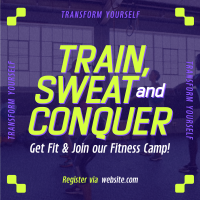 Workout Fitness Camp Instagram Post Preview