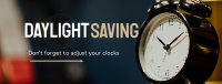 Daylight Saving Reminder Facebook Cover Design