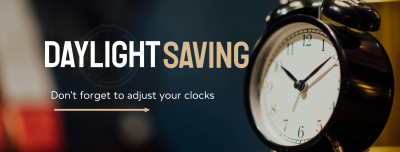 Daylight Saving Reminder Facebook cover Image Preview