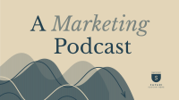 Marketing Professional Podcast Facebook Event Cover Design