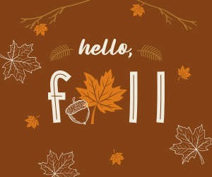 Hello Fall Greeting Facebook post Image Preview