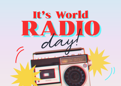 Retro World Radio Postcard Image Preview