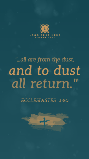 Ash Wednesday Verse Instagram story Image Preview
