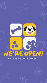 Pet Store Now Open Instagram Story Design