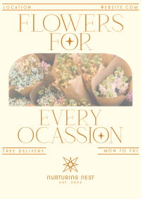 Modern Nostalgia Floral Service Poster Image Preview