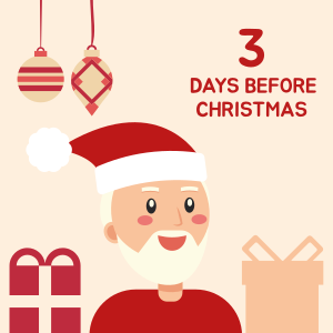 Santa Christmas Countdown Instagram post