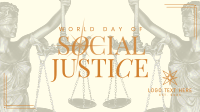 Minimalist Social Justice Facebook Event Cover Design