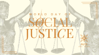 Minimalist Social Justice Facebook event cover Image Preview