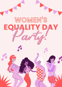 Party for Women's Equality Flyer Design