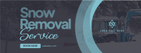 Snow Removal Service Facebook Cover Design