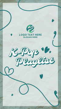 K-Pop Playlist YouTube Short Design