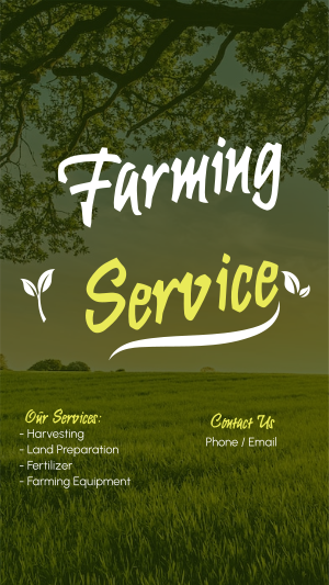 Farming Services Facebook story Image Preview