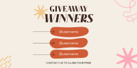 Congratulations Giveaway Winners Twitter post Image Preview