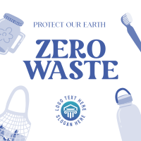 Go Zero Waste Instagram Post Design