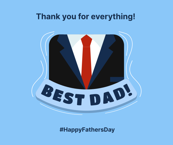 Best Dad Facebook Post Design Image Preview