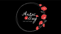 Anzac Day Wreath Zoom background Image Preview