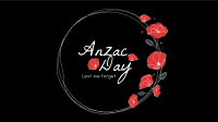 Anzac Day Wreath Zoom Background Image Preview