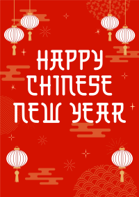Chinese New Year Lanterns Poster Image Preview