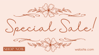 Wavy Floral  Facebook event cover Image Preview