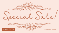 Wavy Floral  Facebook Event Cover Image Preview