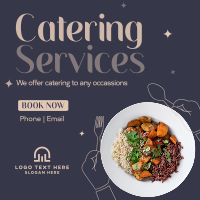 Catering At Your Service Linkedin Post Design