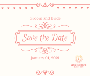 Wedding Save the Date Facebook post