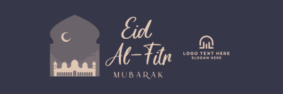 Celebrating Eid Al Fitr Twitter header (cover) Image Preview