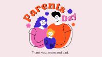 Happy Mommy & Daddy Day Animation Design
