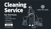 Professional Cleaner Services Facebook Event Cover Design