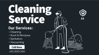 Professional Cleaner Services Facebook event cover Image Preview