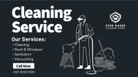 Professional Cleaner Services Facebook Event Cover Image Preview