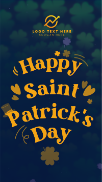 Saint Patricks Greetings Facebook Story Design