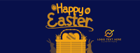 Easter Basket Greeting Facebook Cover Design