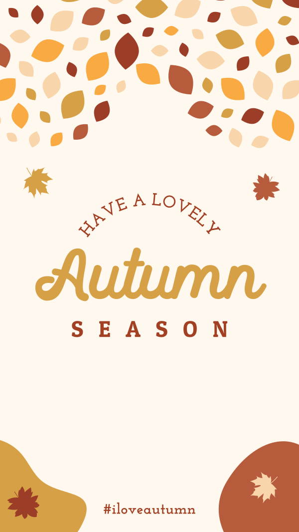 Autumn Leaf Mosaic Facebook Story Design Image Preview
