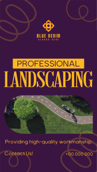 Professional Landscape Service Instagram Reel Image Preview