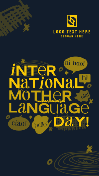 Doodle International Mother Language Day TikTok Video Design