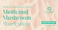 Minimal Medicinal Mushroom Workshop Facebook ad Image Preview