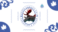 Canada Day Moose Facebook Event Cover Design