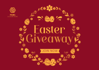 Eggstra Giveaway Postcard Design